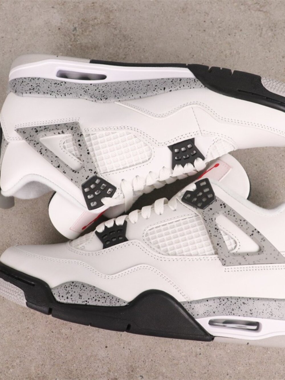 Air Jordan 4 Retro AJ4 White Cement Basketball Shoes